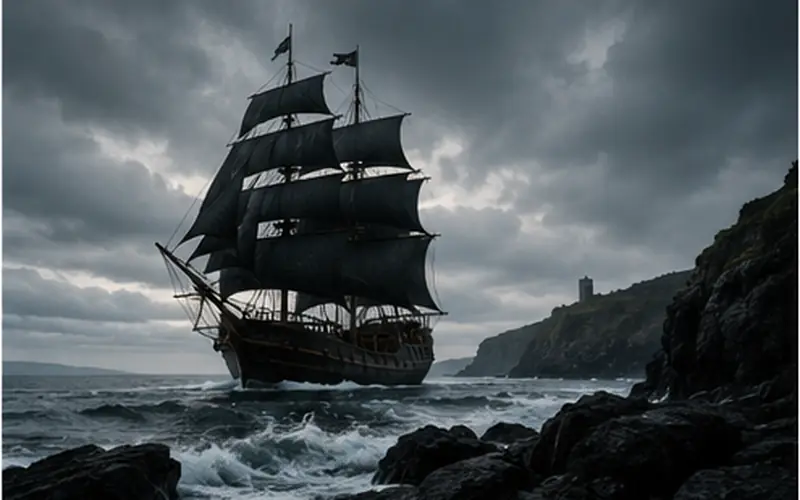 Black Sails of the Border medieval romance by Cecelia Mecca